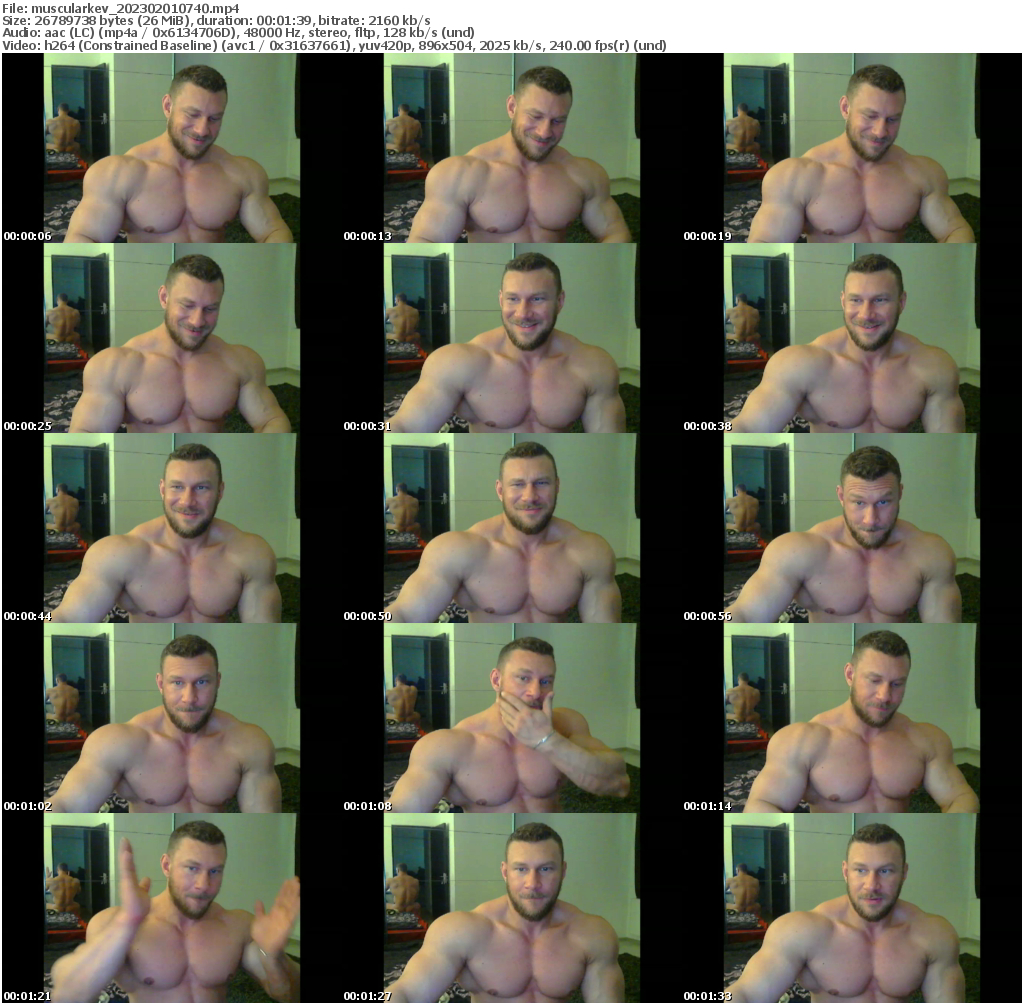 Preview thumb from muscularkev on 2023-02-01 @ cam4