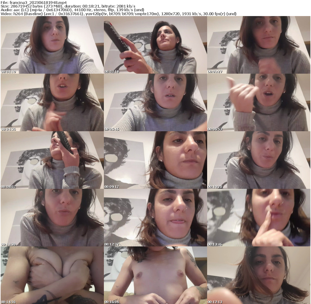 Preview thumb from francina3 on 2023-06-18 @ cam4
