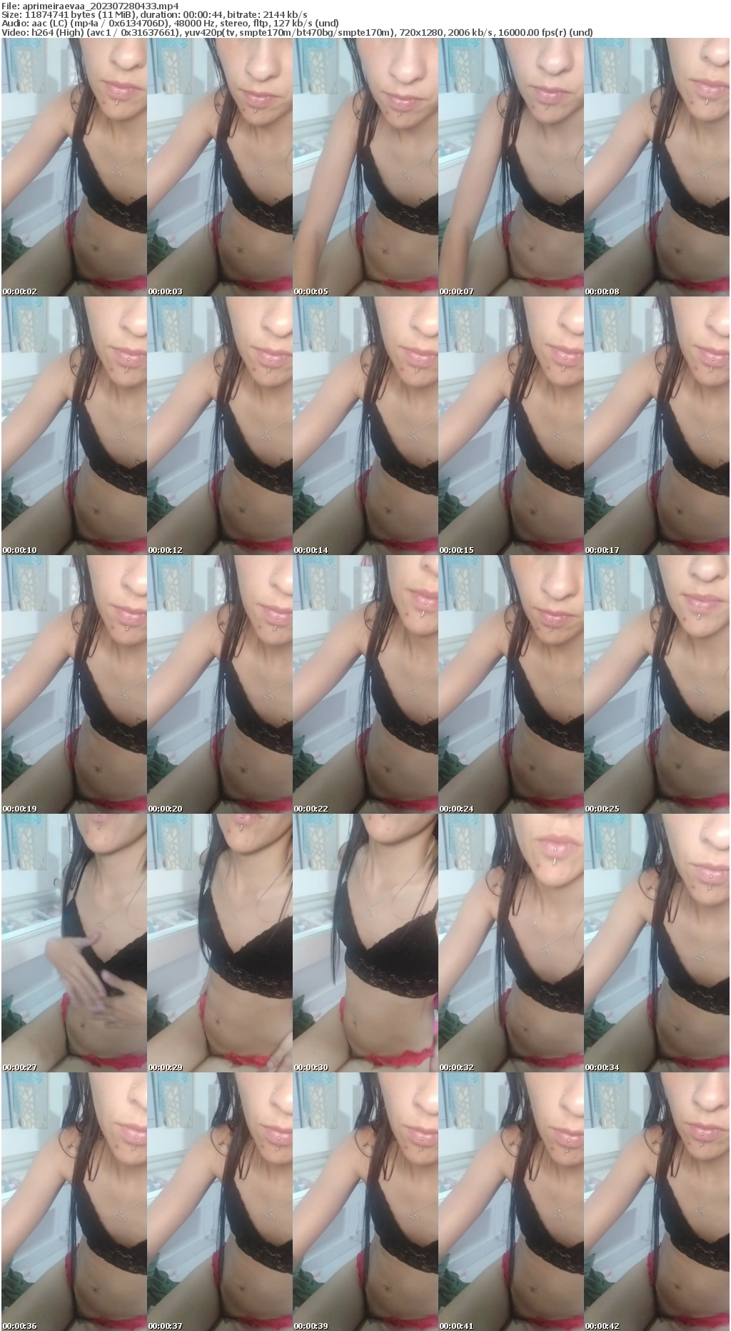 Preview thumb from aprimeiraevaa on 2023-07-28 @ cam4