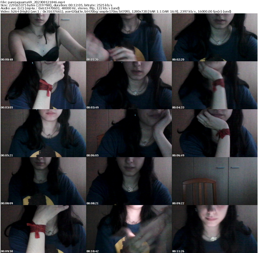 Preview thumb from parejaguarra69 on 2023-08-12 @ cam4