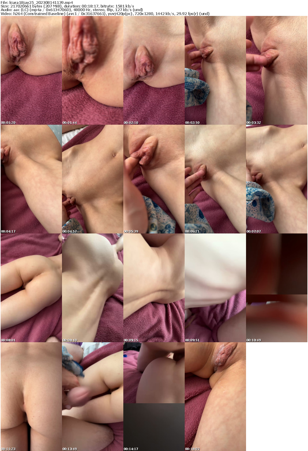 Preview thumb from kiara18jay25 on 2023-08-14 @ cam4