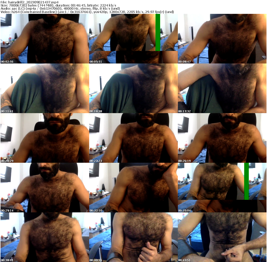 Preview thumb from hairydrill2 on 2023-09-02 @ cam4